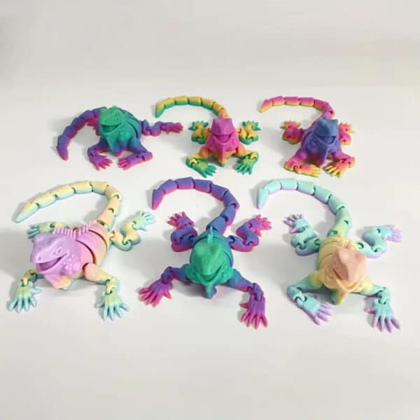 Articulated Printed Personalized 3D Lizard Toy for Kids - Image 2