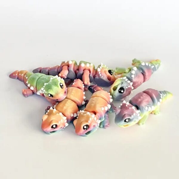 Articulated Customized Rainbow Lizard Toy for Children's - Image 4