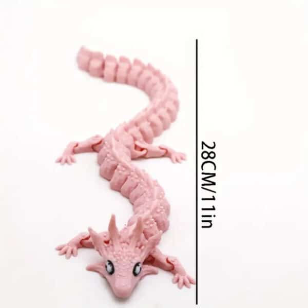 Articulated 3D Printed Salamander Statue Toy for Kids - Image 3