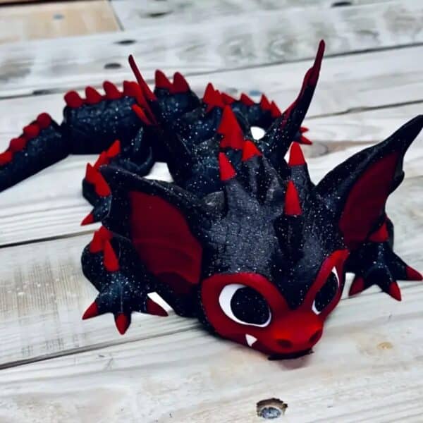 Customized 3D Printed Cute Bat Dragon Toy for Kids - Image 2