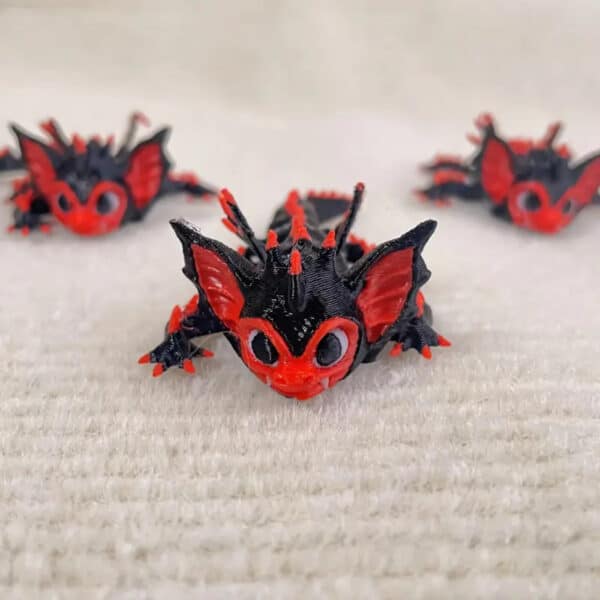 Customized 3D Printed Cute Bat Dragon Toy for Kids - Image 3