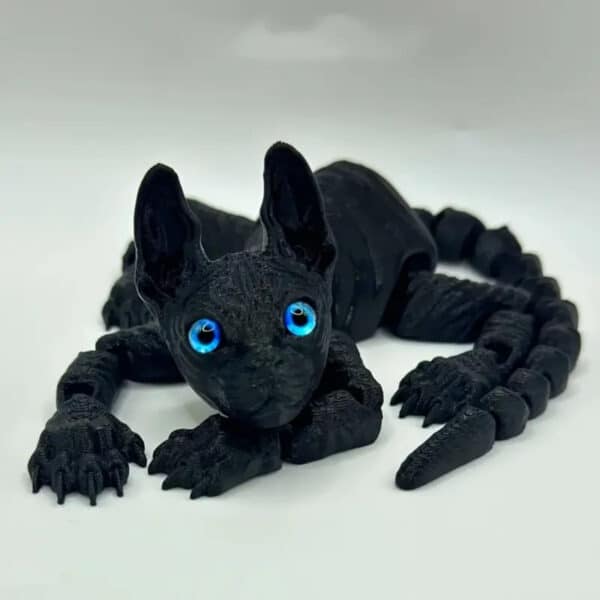 3D Printed Custom Movable Cat Toy for Children’s Fun - Image 3