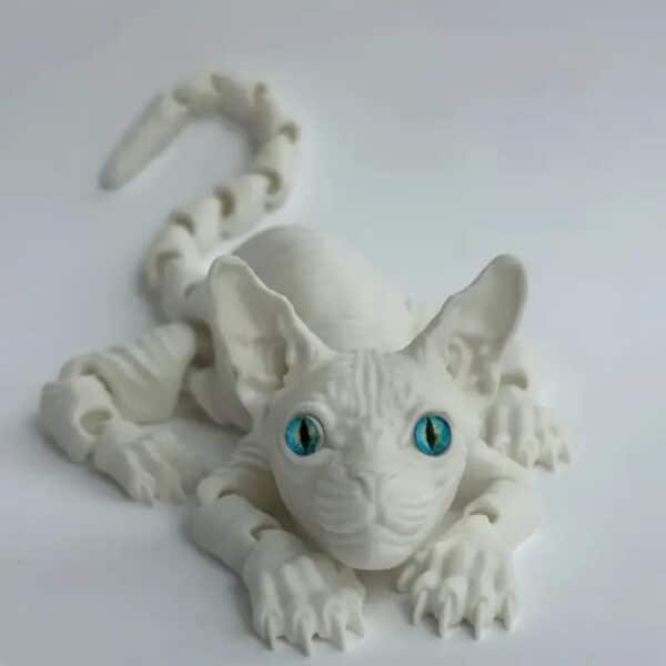 Customizable 3D Printed Articulated Cat Toy for Children's - Image 6