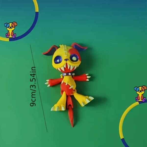 Articulated Adorable Colorful Zombie Dog Toy for Children's - Image 3