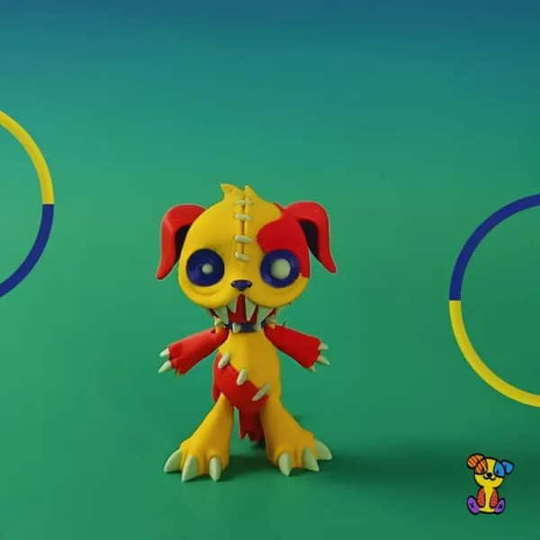 Articulated Adorable Colorful Zombie Dog Toy for Children's - Image 4