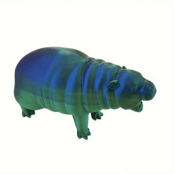 Customized 3D Printed Playful Hippo Toy for Children's - Image 3