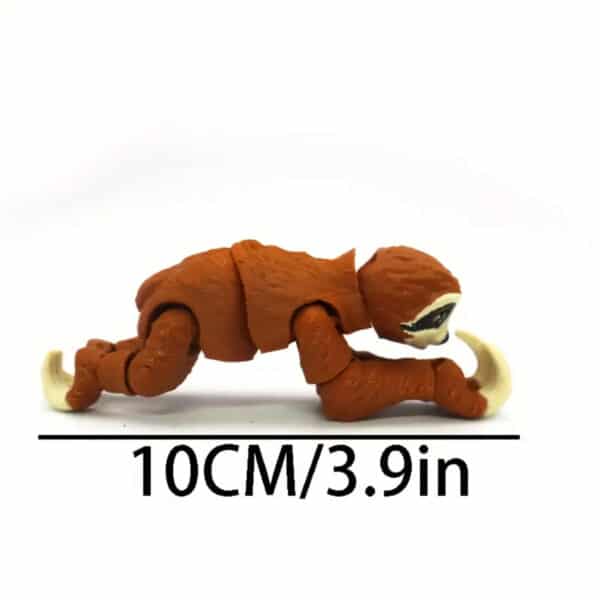 Creative 3D Printed Artistic Movable Sloth Toy for Children - Image 3