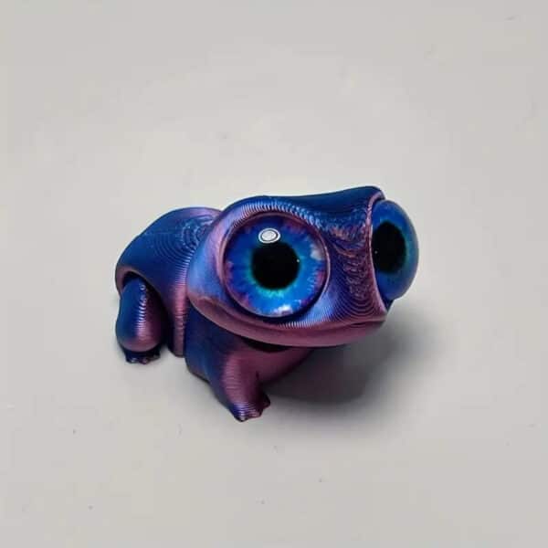 3D Printed Custom Funny Little Frog with Movable Eyes - Image 2