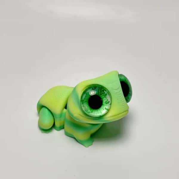 Custom 3D Printed Tiny Frog with Movable Eyes - Image 2