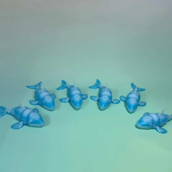 Articulated 3D Printed Blue Whale Model Toy for Children's - Image 4
