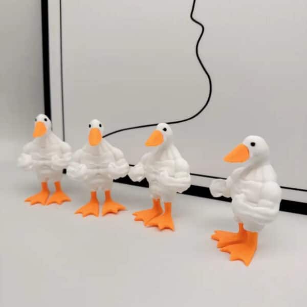 3D Printed Customizable Mini Funny Duck Toy for Kids - Image 3