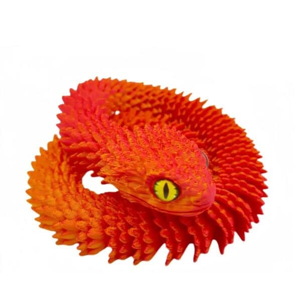 Customizable 3D Printed Articulated Snake Toy for Kids - Image 5