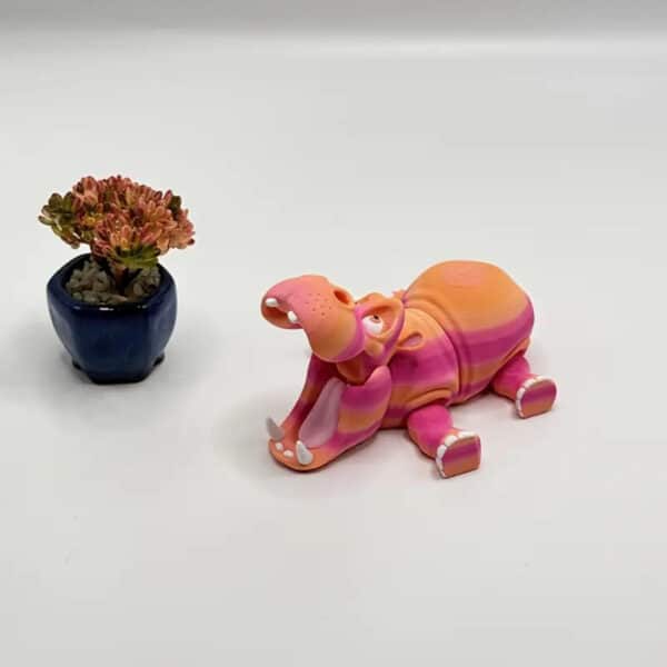 Customized Articulated 3D Hippo Toy for Children's - Image 3