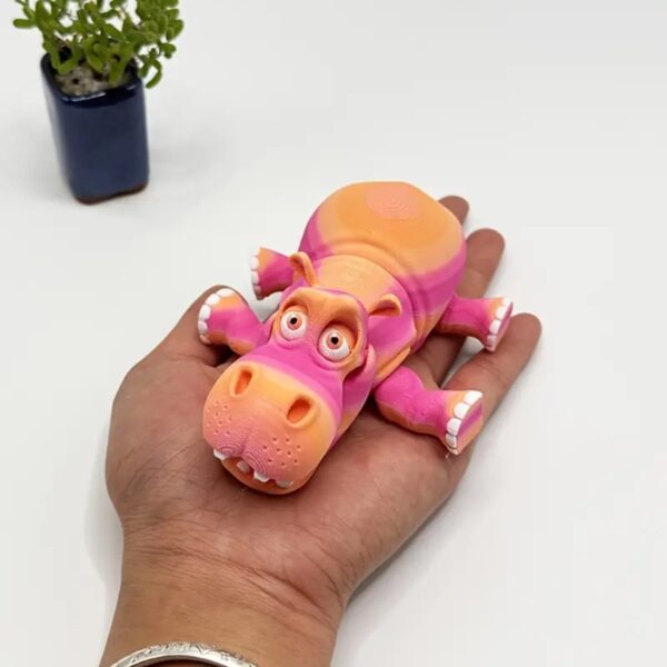 Customized Articulated 3D Hippo Toy for Children's - Image 6