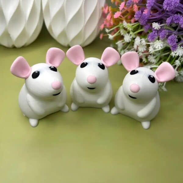 Adorable Custom 3D Printed Colorful Mice Toy for Children's - Image 4