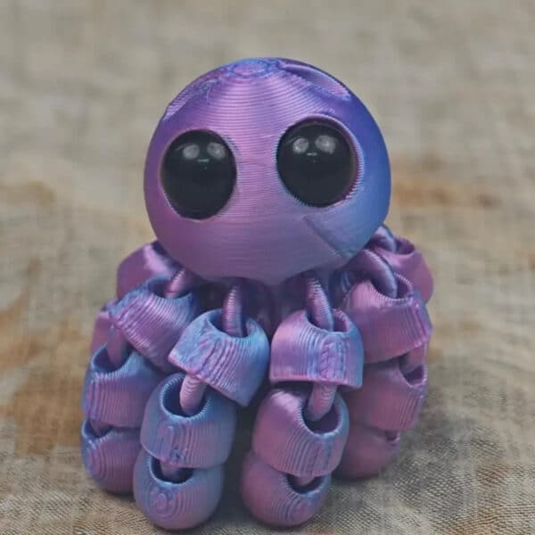 3D Printed Articulated Customized Octopus Toy for Kids - Image 2
