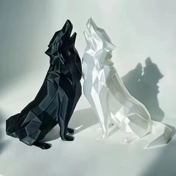 3D Printed Customized Wolf Statue Ornament Toy for Kids - Image 3