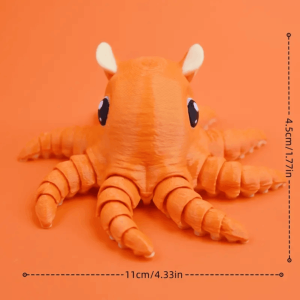 Adorable 3D Printed Pancake Octopus Toy for Children's - Image 4