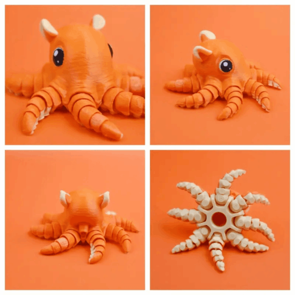 Adorable 3D Printed Pancake Octopus Toy for Children's - Image 5