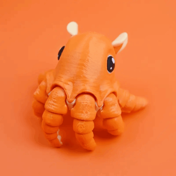 Adorable 3D Printed Pancake Octopus Toy for Children's - Image 3