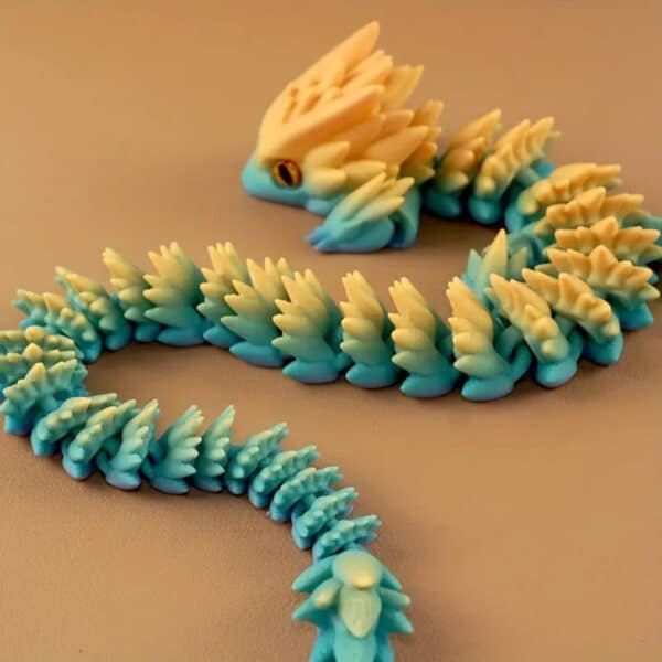 Customized 3D Printed Flexible Poseable Dragon Toy for Kids - Image 3