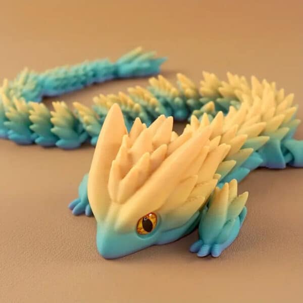 Customized 3D Printed Flexible Poseable Dragon Toy for Kids - Image 2