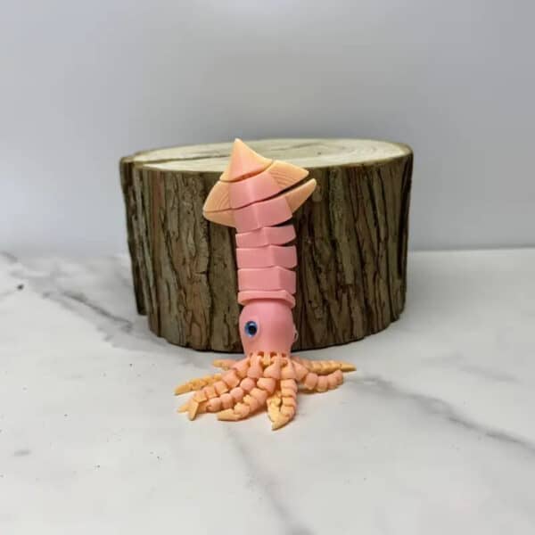 Customized Articulated 3D Printed Squid Toy for Children's - Image 3