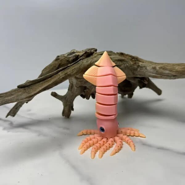 Customized Articulated 3D Printed Squid Toy for Children's - Image 4