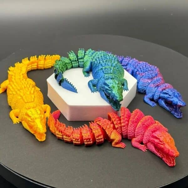3D Printed Fully Articulated Alligator with Movable Parts - Image 2