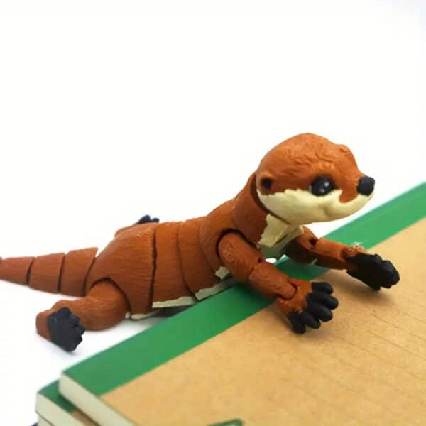 Articulated 3D Printed Otter Animal Toy for Children's - Image 2