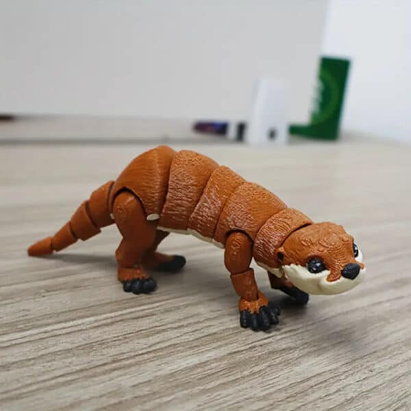 Articulated 3D Printed Otter Animal Toy for Children's - Image 3