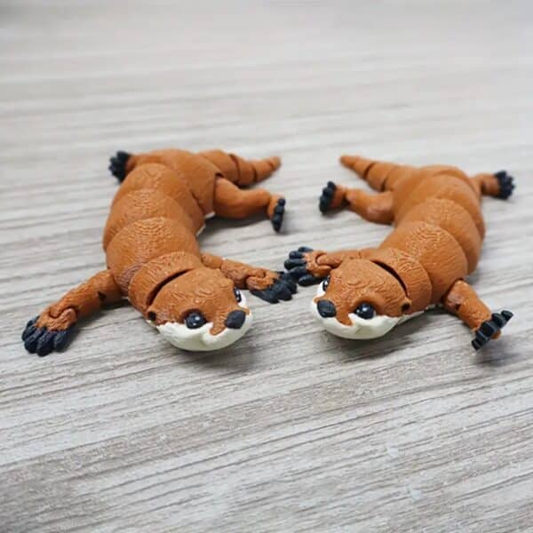 Articulated 3D Printed Otter Animal Toy for Children's - Image 4