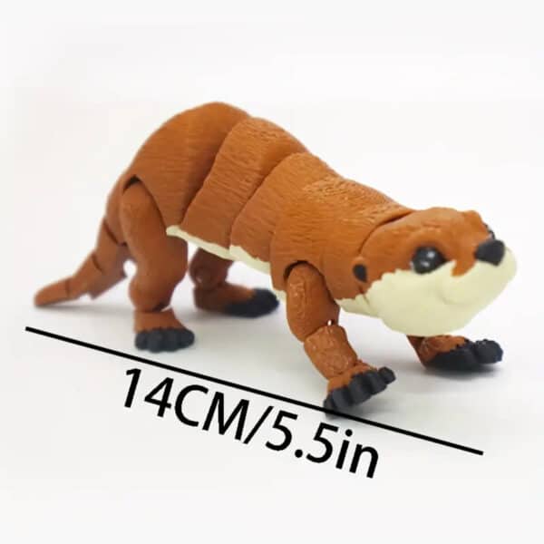 Articulated 3D Printed Otter Animal Toy for Children's - Image 6
