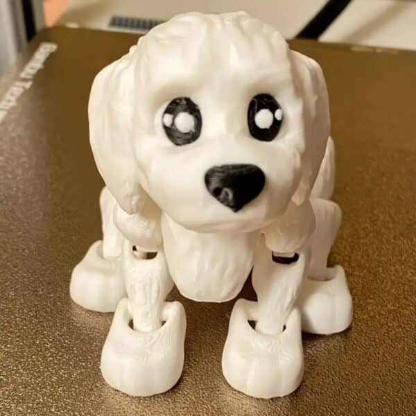 Customized 3D Printed Movable Poodle Dog Toy for Kids - Image 2