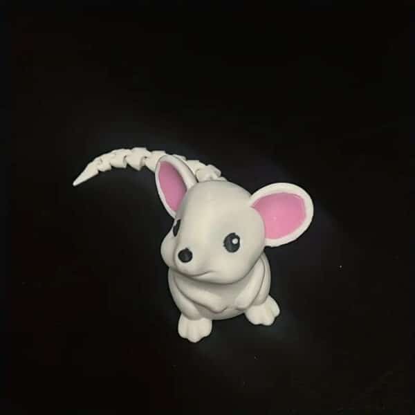 Cute 3D Printed Mouse Sculpture Toy for Children's - Image 2