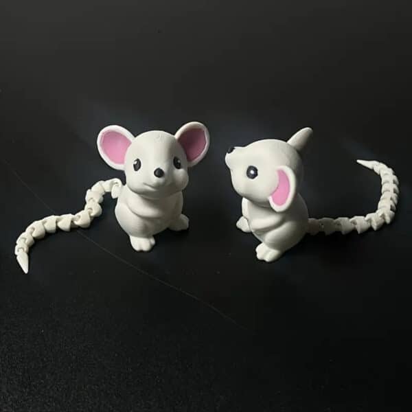 Cute 3D Printed Mouse Sculpture Toy for Children's - Image 3