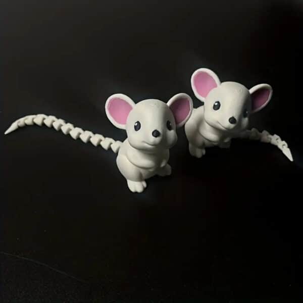Cute 3D Printed Mouse Sculpture Toy for Children's - Image 4
