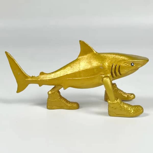 Customized 3D Printed Tralala Golden Shark Toy for Kids - Image 2
