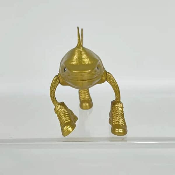 Customized 3D Printed Tralala Golden Shark Toy for Kids - Image 3