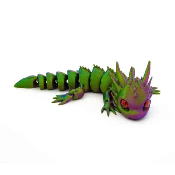 Charming Vibrant Customized 3D Dragon with Realistic Eyes - Image 3