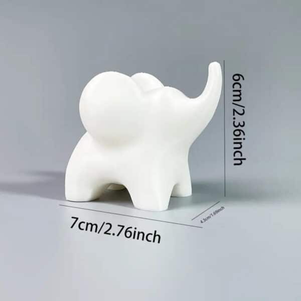 Customized 3D Printed Movable White Elephant Toy for Children - Image 3