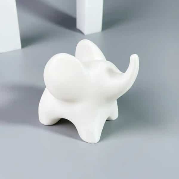 Customized 3D Printed Movable White Elephant Toy for Children - Image 4