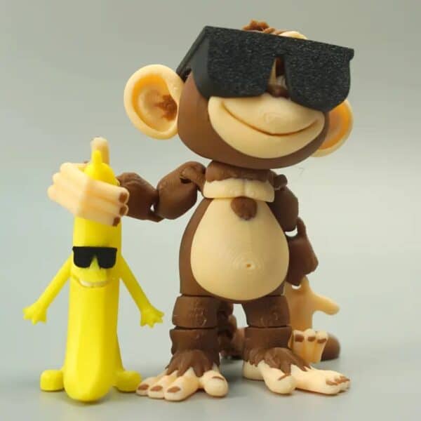 Creative Articulated Customized 3D Monkey with Funny Banana - Image 5