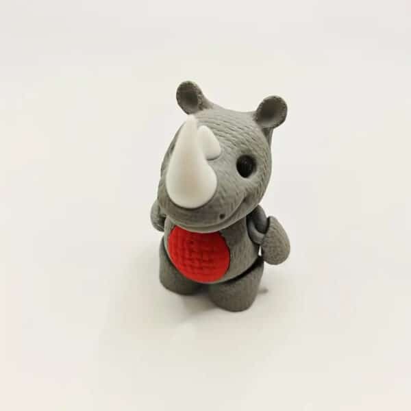 Customized 3D Movable Rhinoceros Toy for Childrens - Image 2