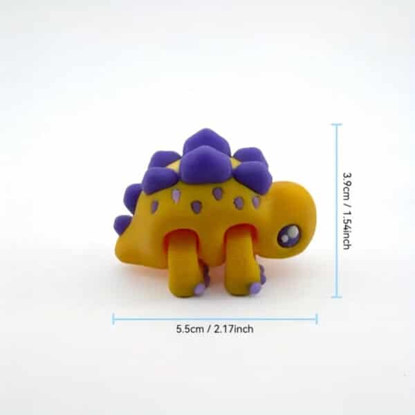 Vibrant 3D Printed Multi Jointed Dinosaur Toy for Children's - Image 3