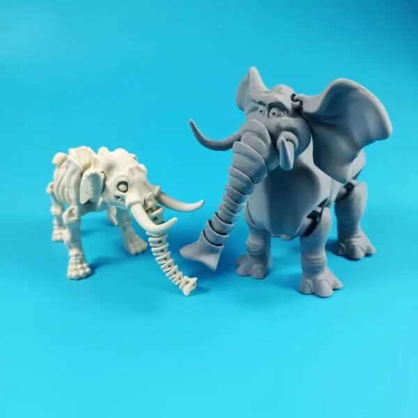 Customized 3D Printed Poseable Elephant Toy for Kids - Image 3