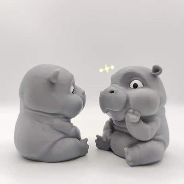 Customized 3D Printed Meditation Hippo Toy for Children's - Image 3