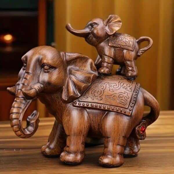 Adorable 3D Printed Customized Mother Elephant Statues - Image 2