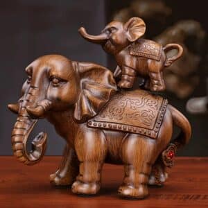 Mother Elephant Statues