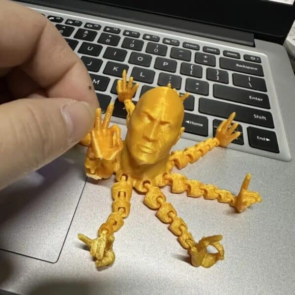 3D Printed Octopus Action Figure with Movable Tentacles - Image 2